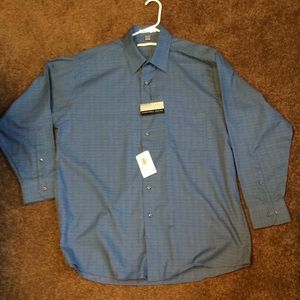Geoffrey Beane size large blue dress shirt.